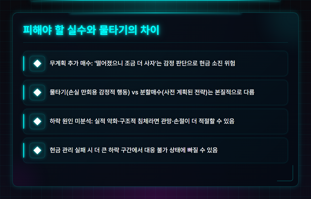 분할 매수 방법