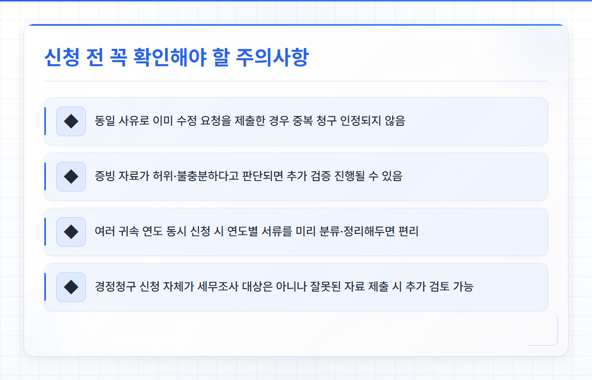 홈택스경정청구